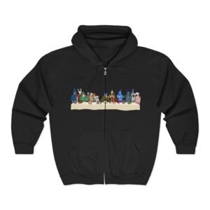1312888880664391796_2048.jpeg Old School Runescape Last Supper - Zip Hoodie