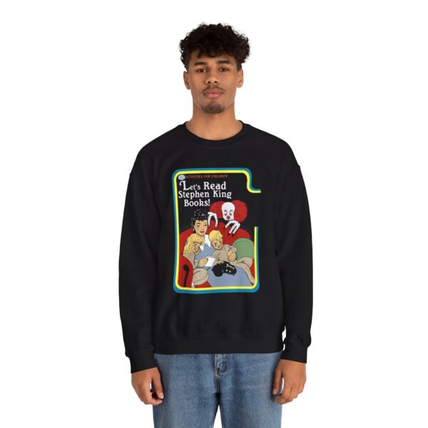 8472620964066184866_2048.jpeg Let's Read Stephen King Books - Sweatshirt
